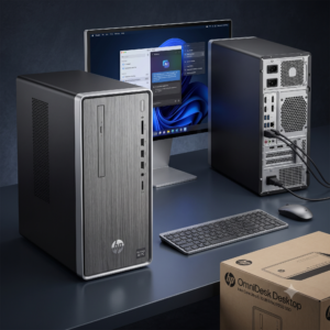 HP OmniDesk Desktop – Intel Core Ultra 5, 16GB RAM, 512GB SSD