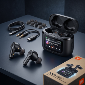 JBL Tour Pro 3 True Wireless Earbuds with Smart Case – Black
