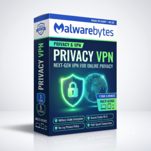 Malwarebytes Privacy VPN – 1-Year, 5 Devices