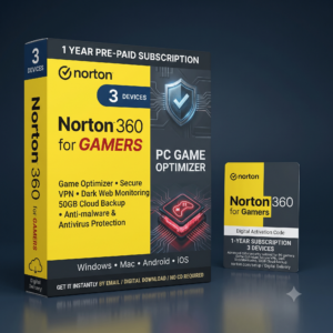 Norton 360 for Gamers – 1-Year, 3 Devices